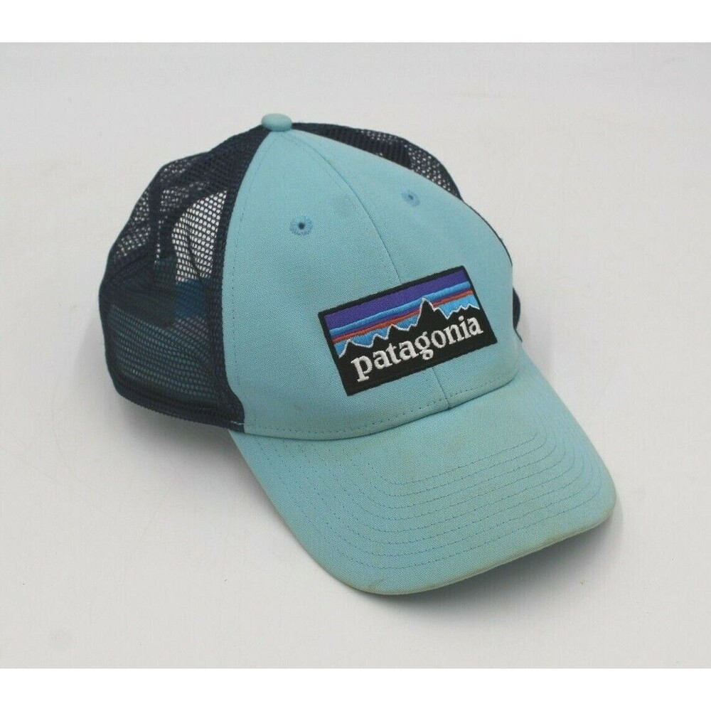 Patagonia Snapback Hat OSFM Blue Mesh Adjustable Size Trucker Hat Mountain Retro